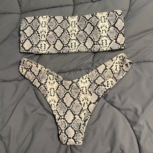 Snakeskin bathing suit